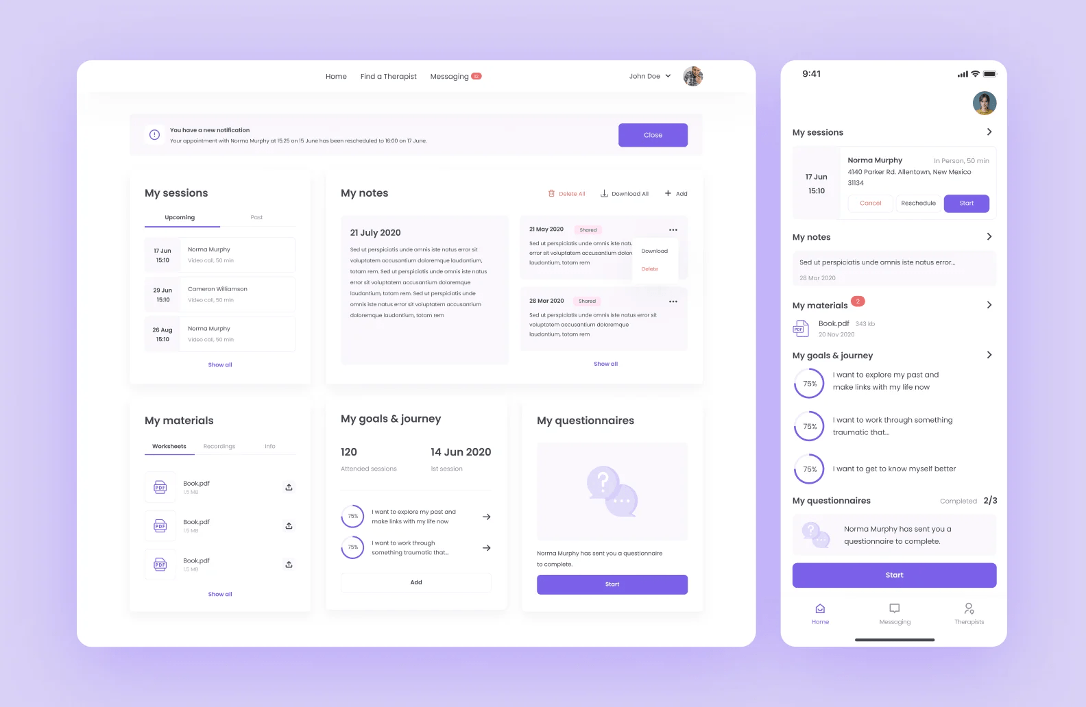 ecommerce web app